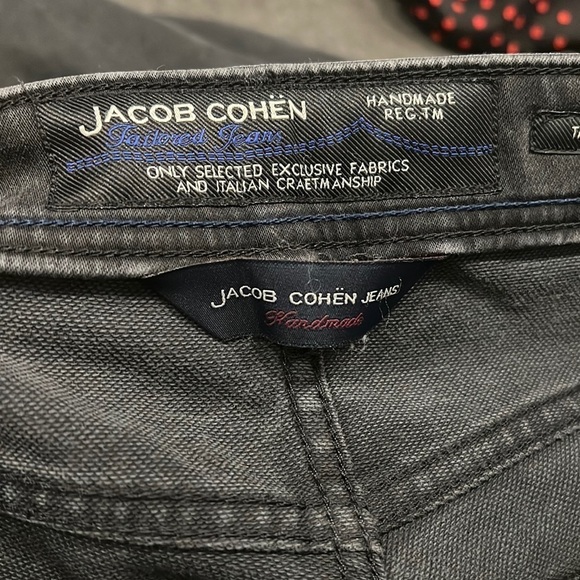 Jacob Cohen Black Wash Cropped Skinny Jeans Size 30 - Picture 7 of 8